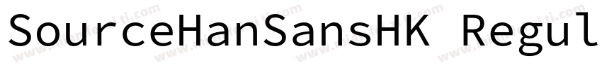 SourceHanSansHK Regular字体转换